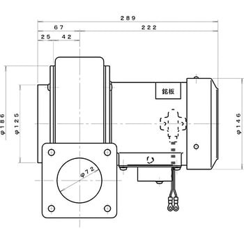 点击查看大图 多叶片式电动鼓风机(法兰安装)淀川电气CCN8TL